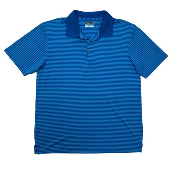 PGA Tour Polo Shirt Mens XL Extra Large Pacific Airflux Striped Performance Golf - Picture 1 of 11